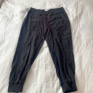 Anthropologie mixed knit jogger black size medium